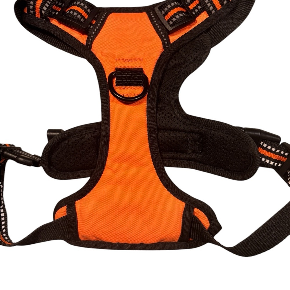 Dipperdap Orange and Black Dog Harness - Picture 4 of 5